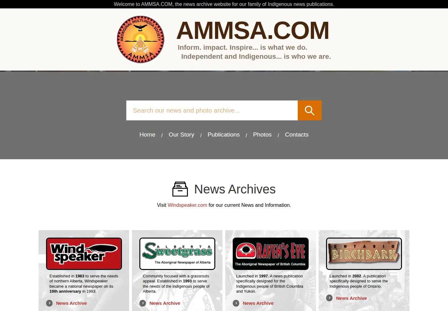 Screenshot of ammsa.com