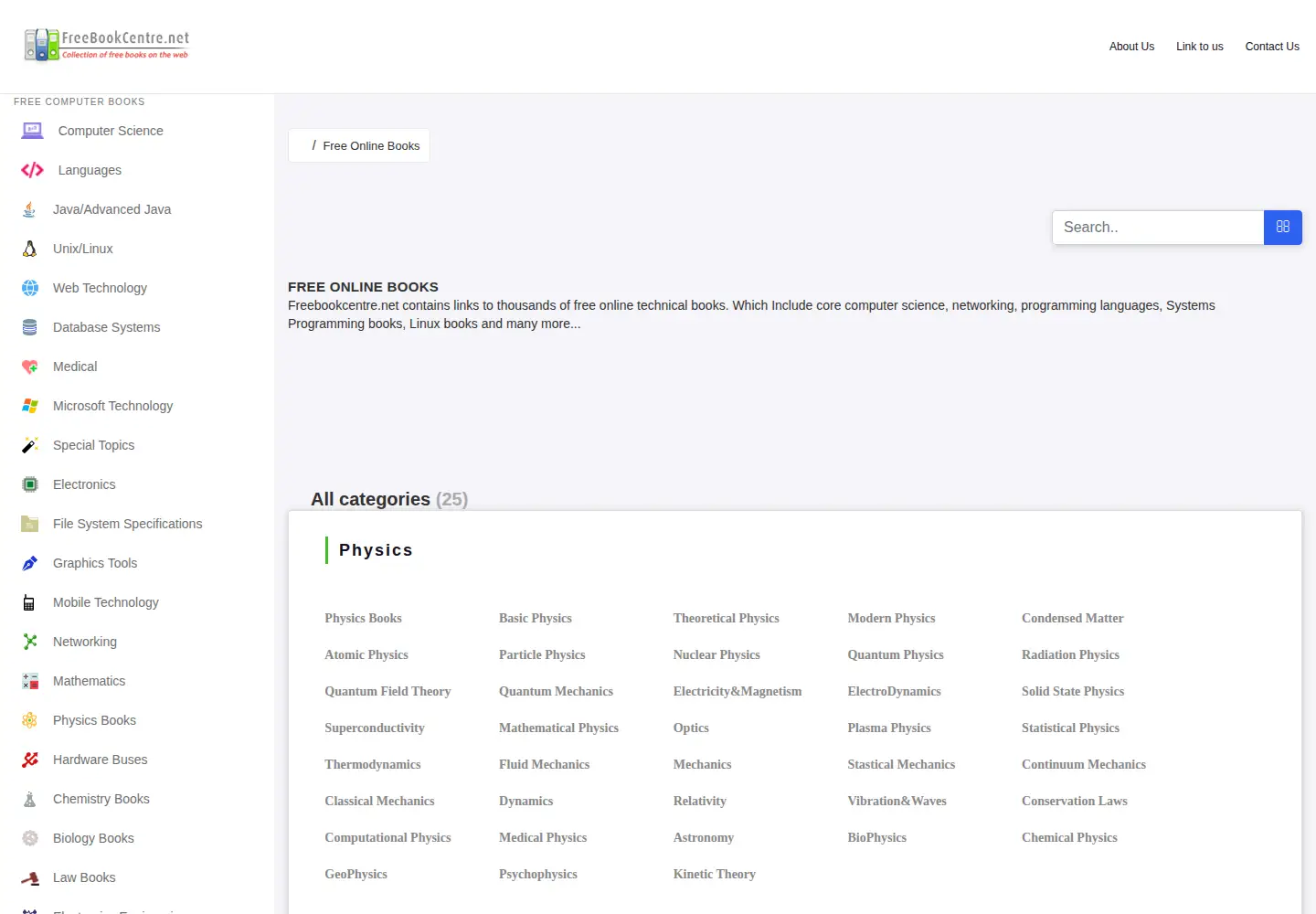 Screenshot of freebookcentre.net