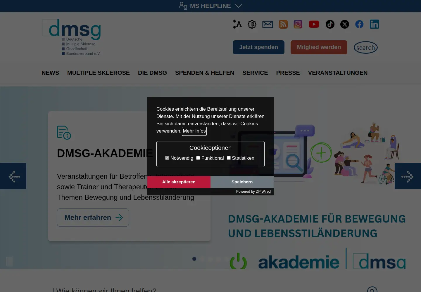 Screenshot of dmsg.de