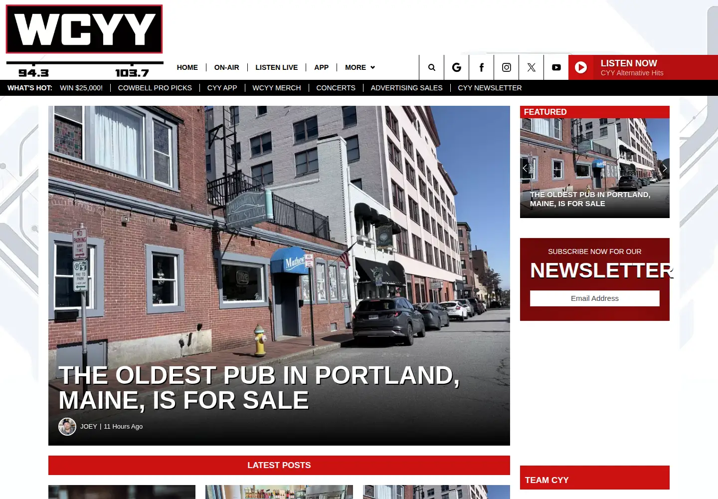 Screenshot of wcyy.com