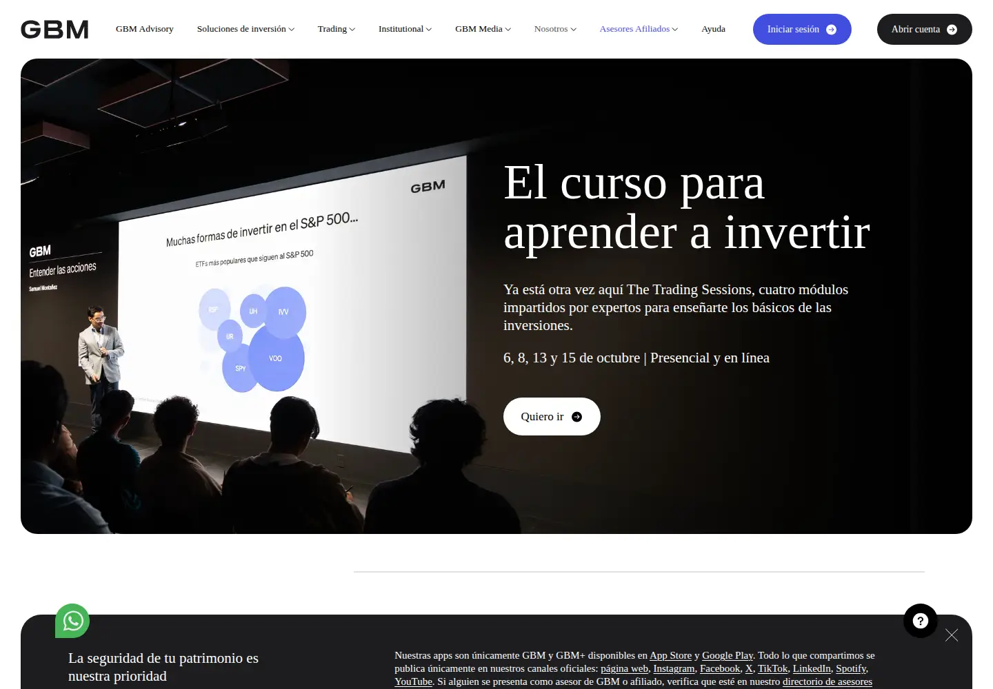 Screenshot of gbm.com
