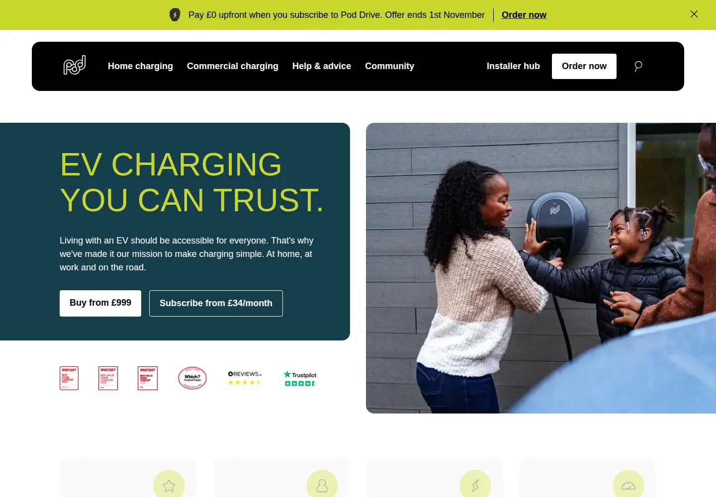 Screenshot of pod-point.com