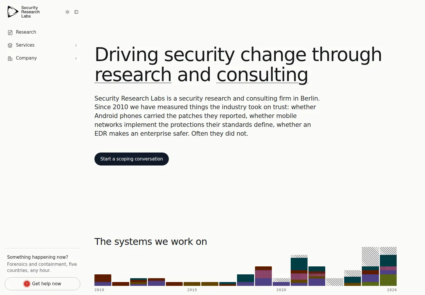 Screenshot of srlabs.de