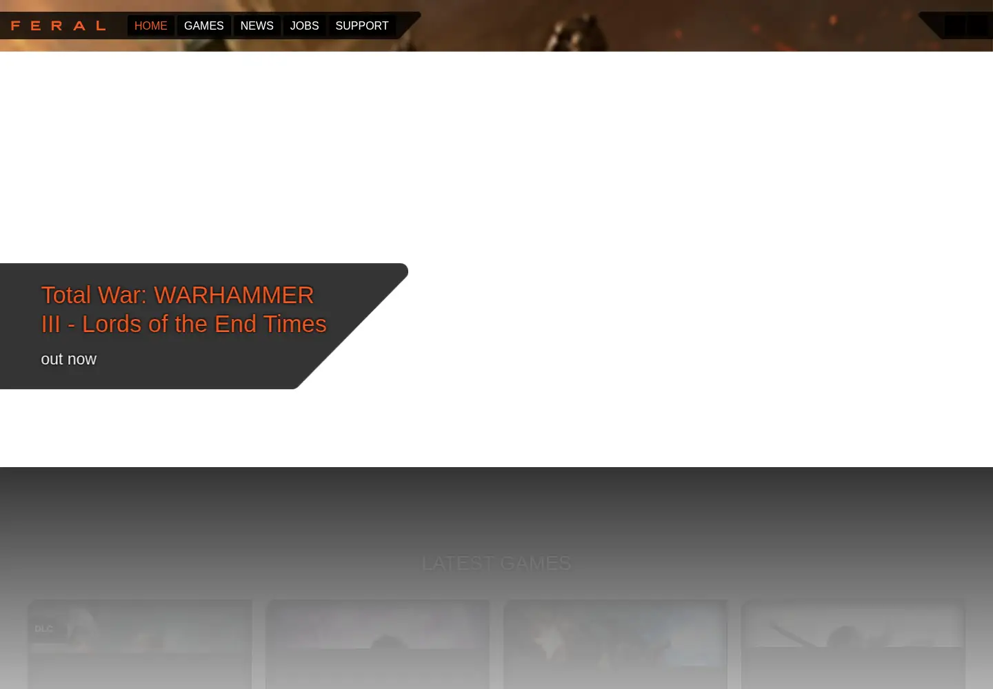 Screenshot of feralinteractive.com