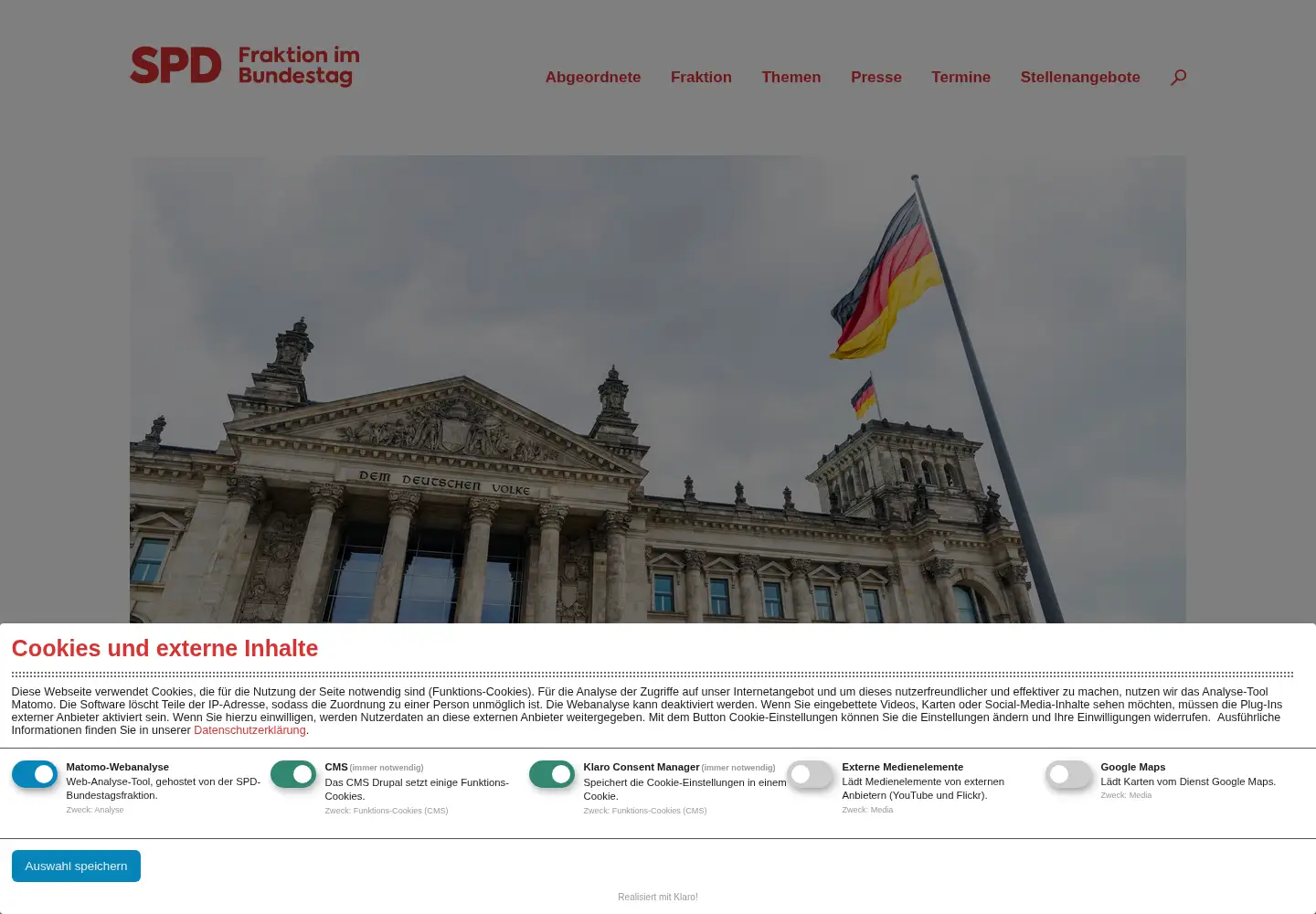 Screenshot of spdfraktion.de