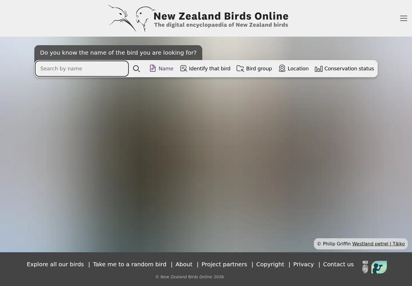 Screenshot of nzbirdsonline.org.nz