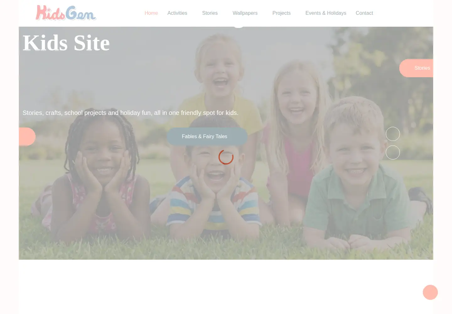 Screenshot of kidsgen.com