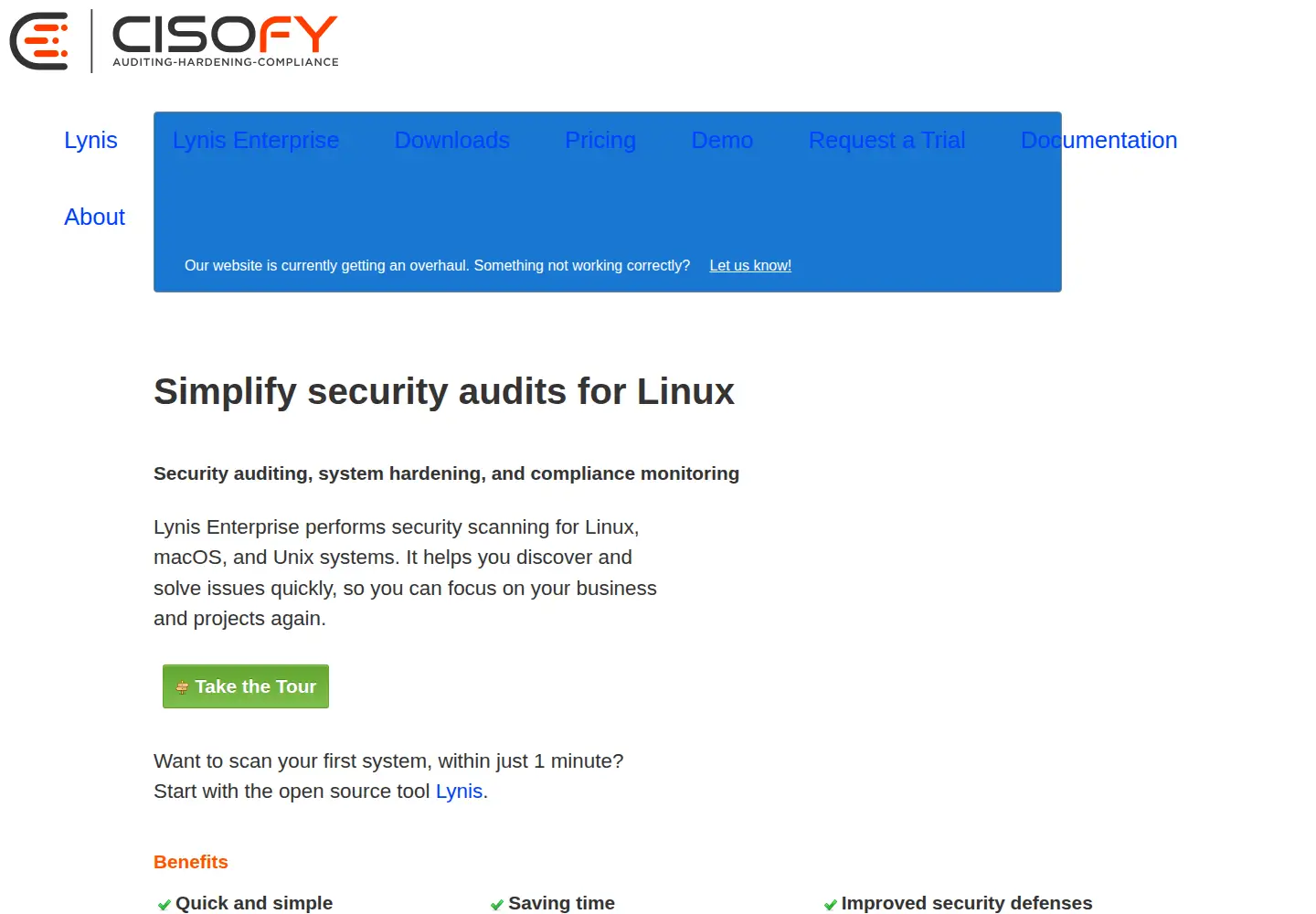 Screenshot of cisofy.com