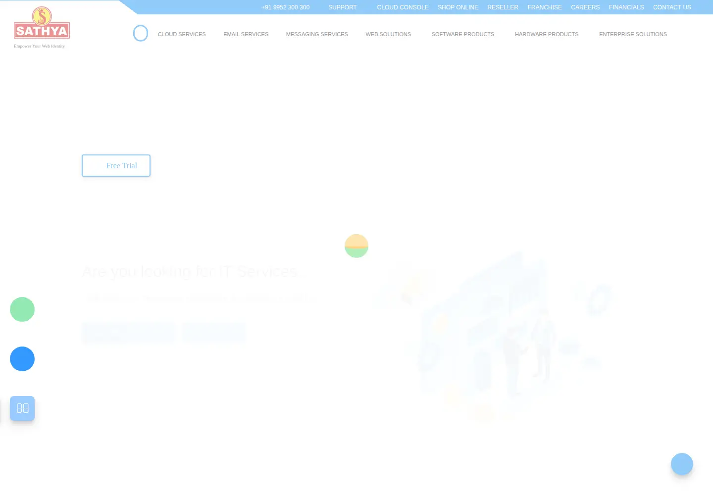 Screenshot of sathyainfo.com