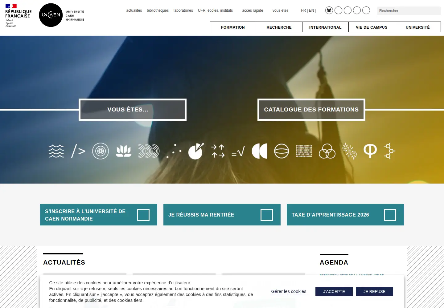 Screenshot of greyc.fr