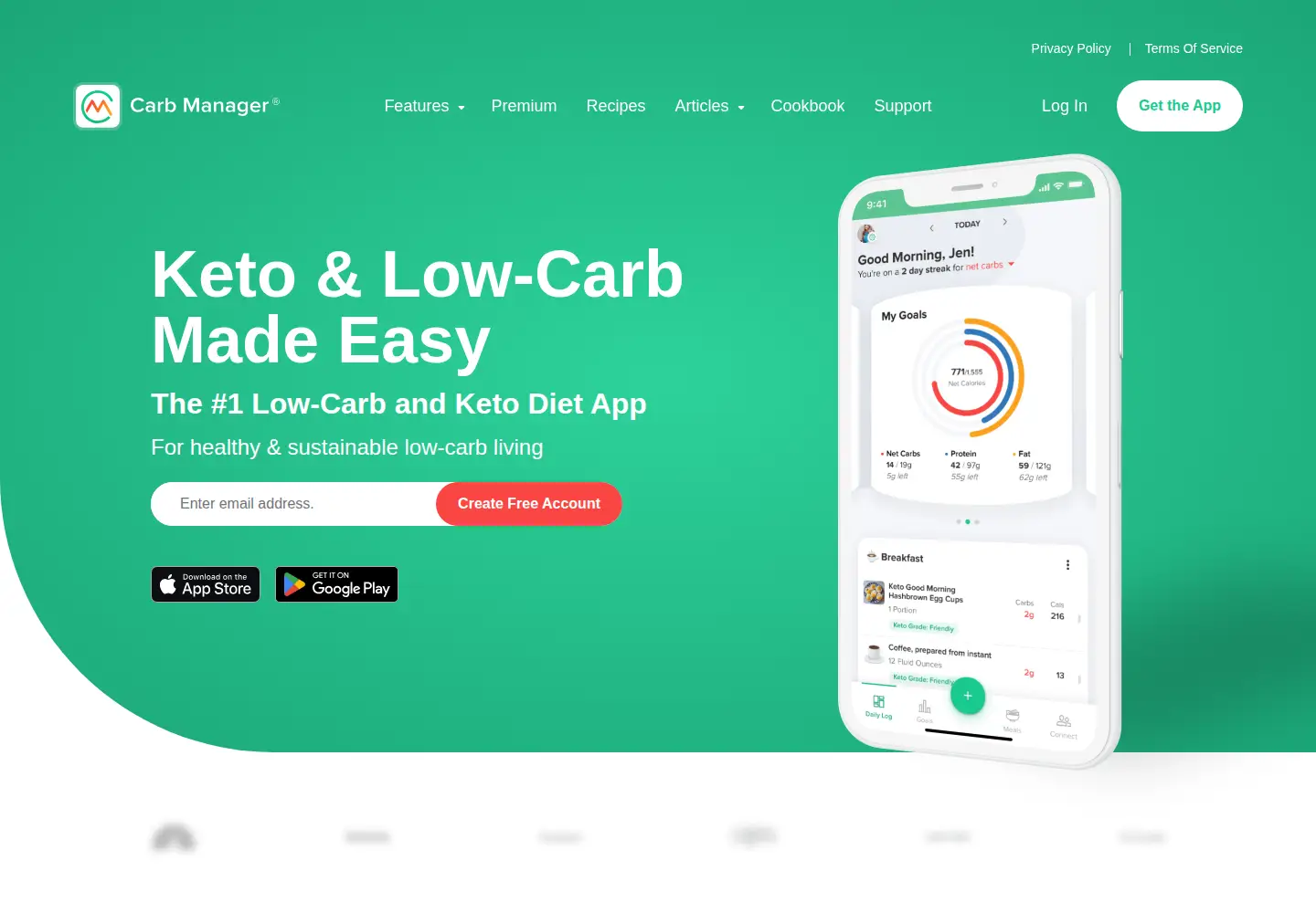 Screenshot of carbmanager.com