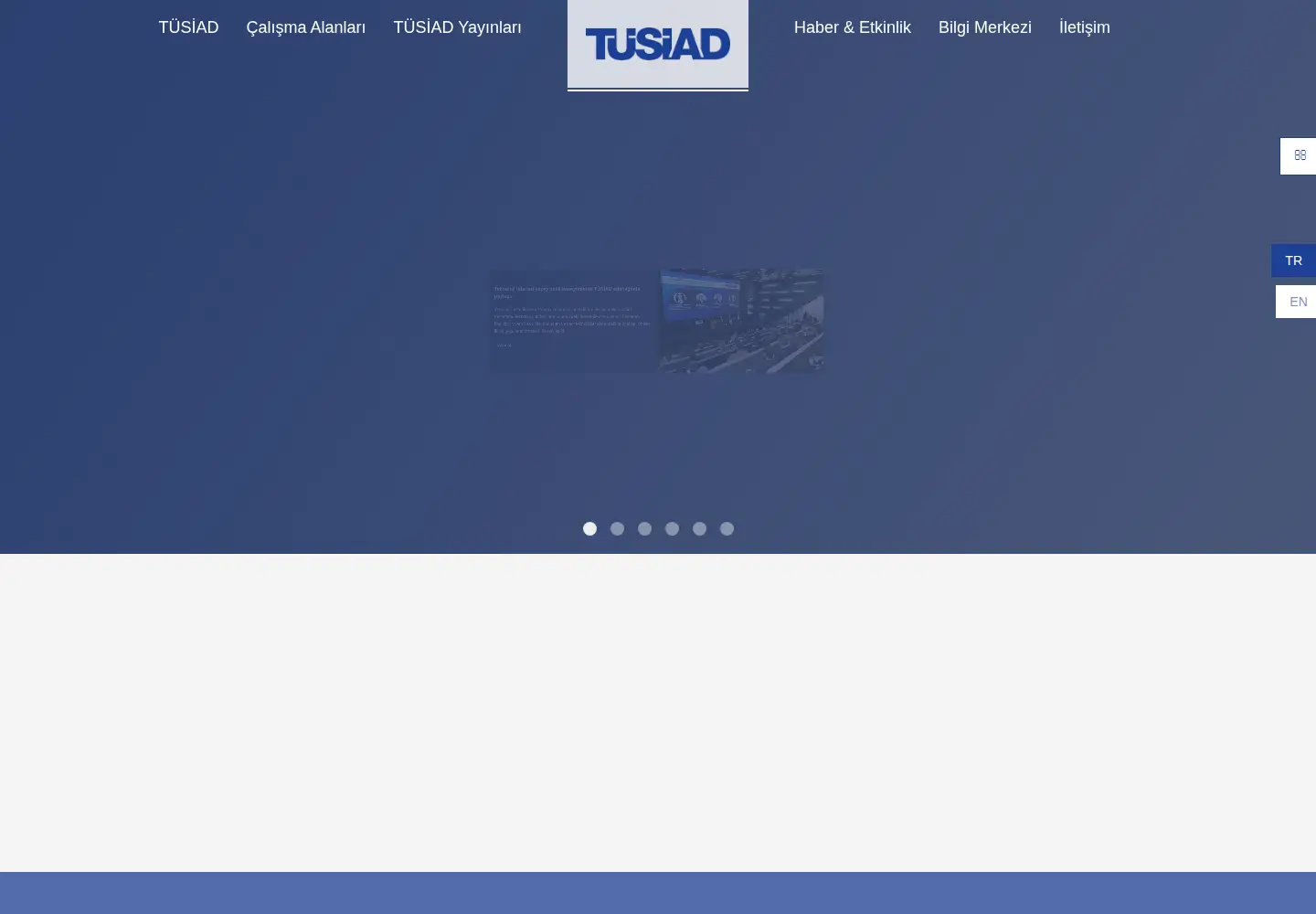 Screenshot of tusiad.org