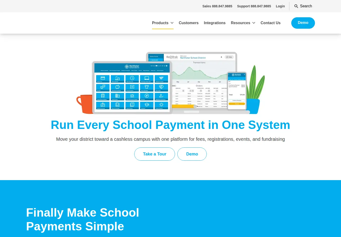 Screenshot of revtrak.net