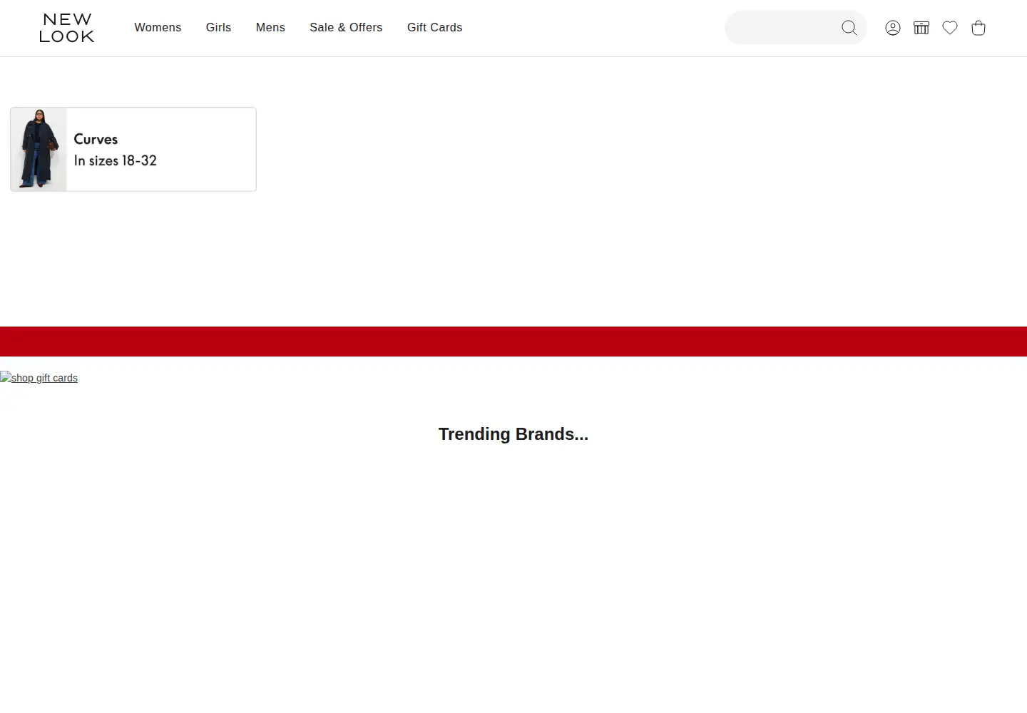 Screenshot of newlook.com