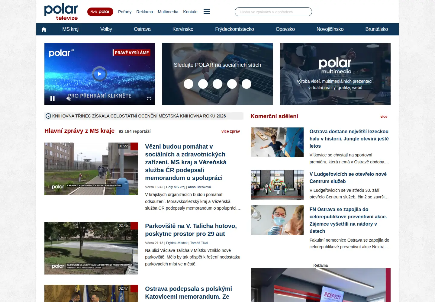 Screenshot of polar.cz