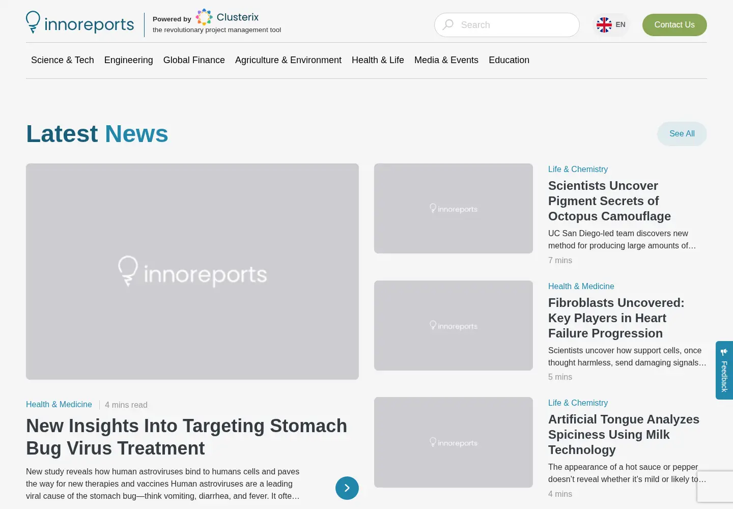 Screenshot of innovations-report.com