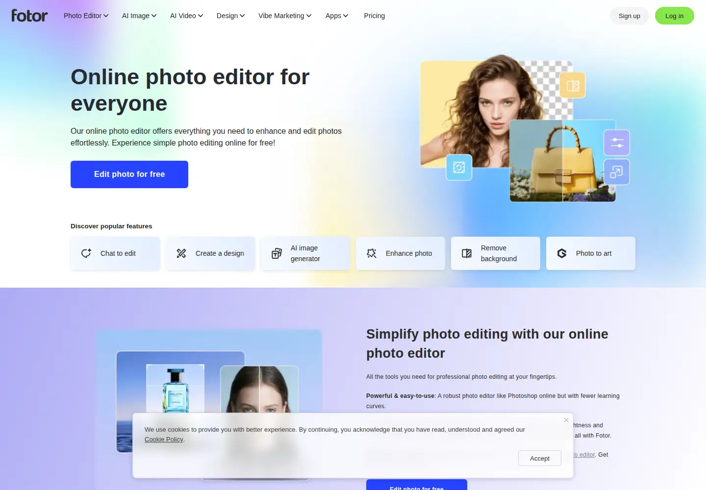 Screenshot of fotor.com