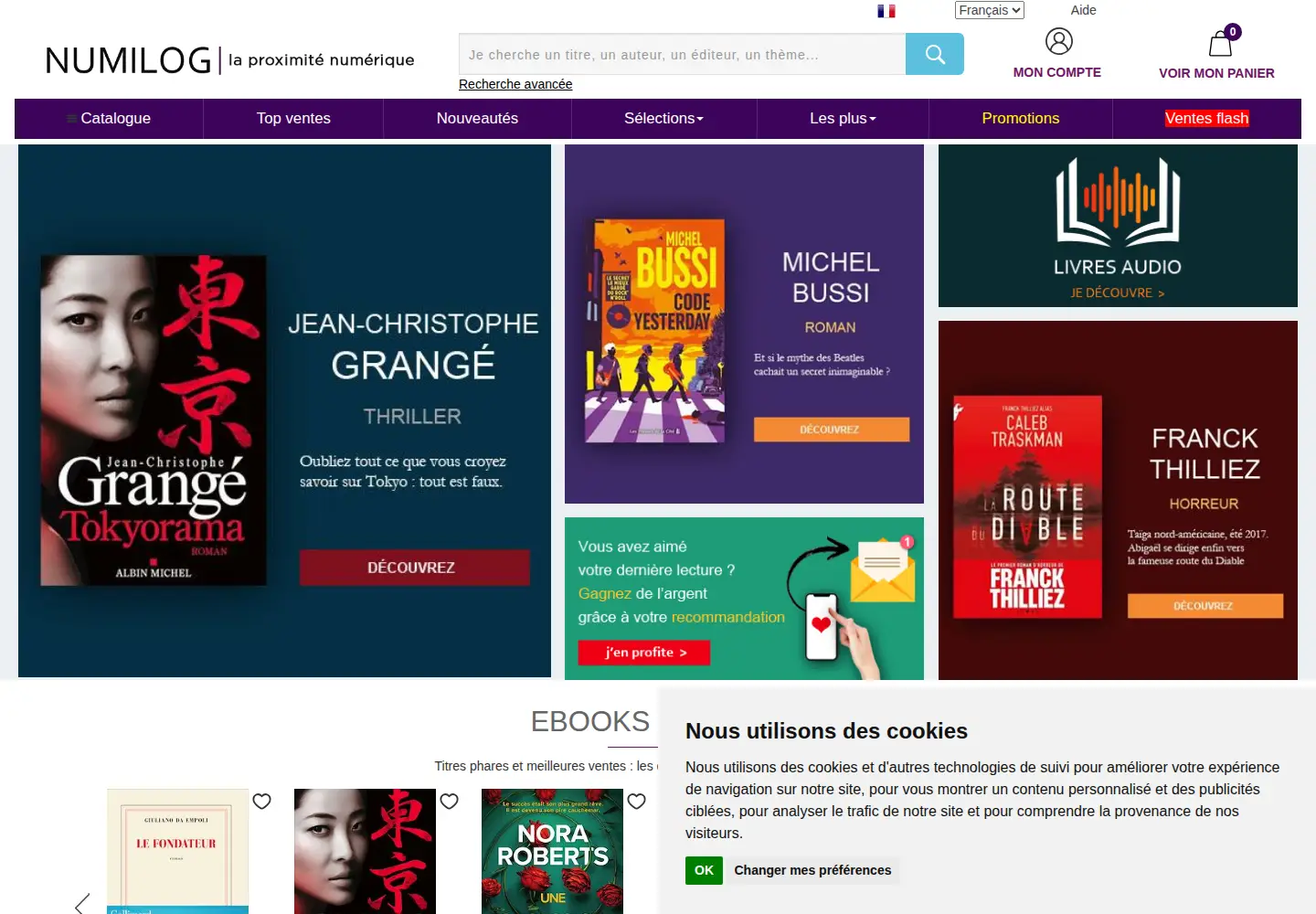 Screenshot of numilog.com