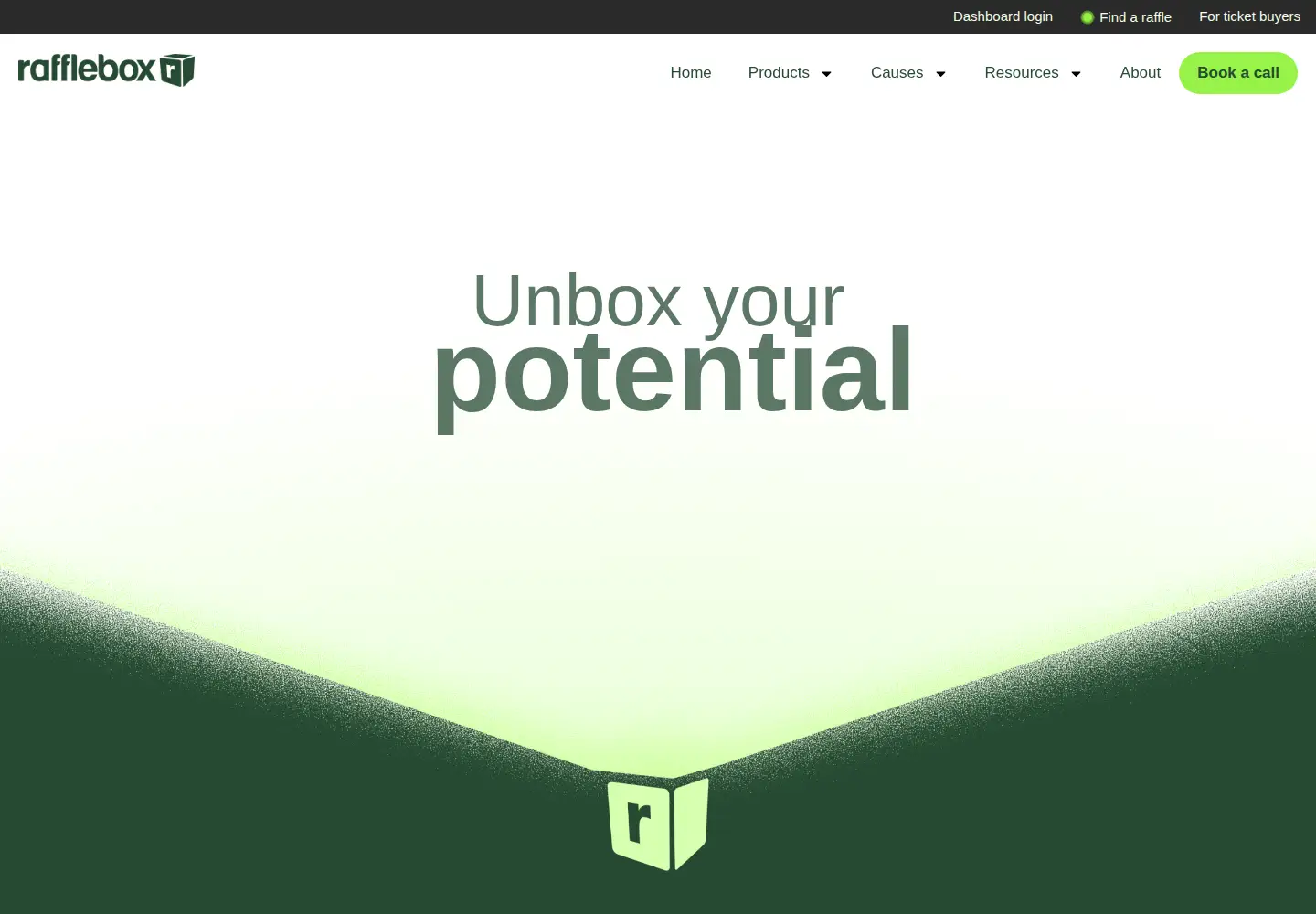 Screenshot of rafflebox.ca