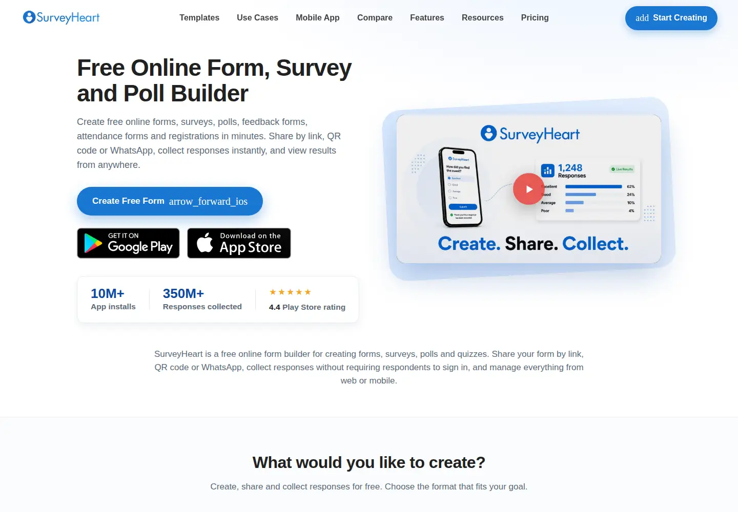 Screenshot of surveyheart.com