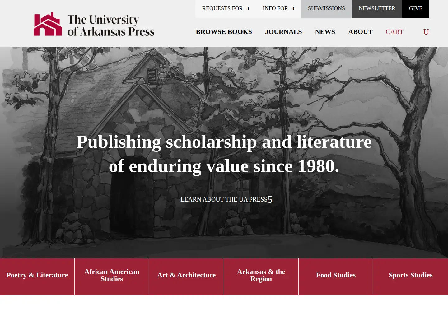 Screenshot of uapress.com