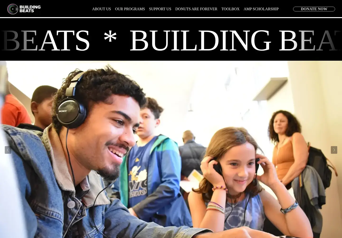 Screenshot of buildingbeats.org