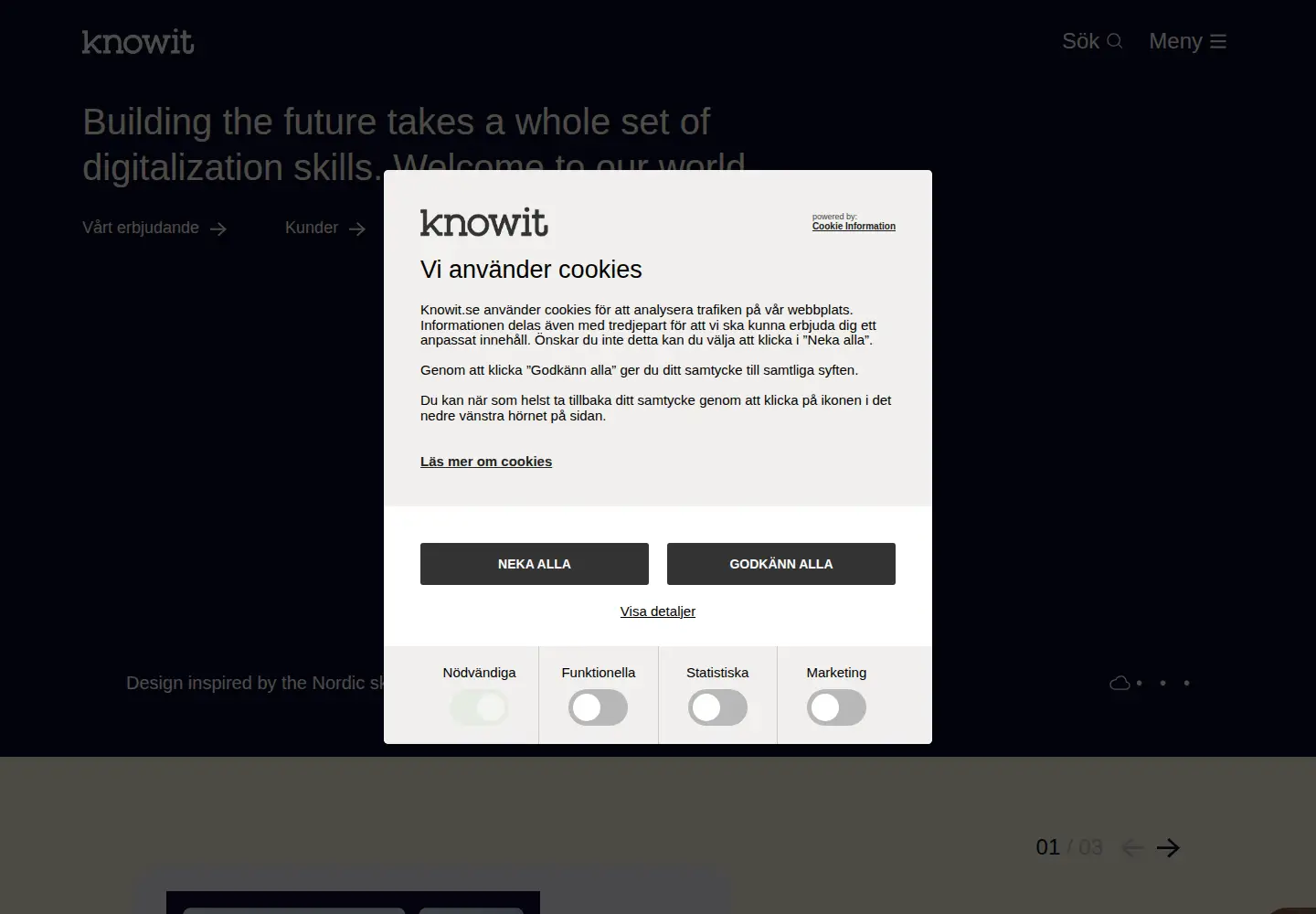 Screenshot of knowit.se