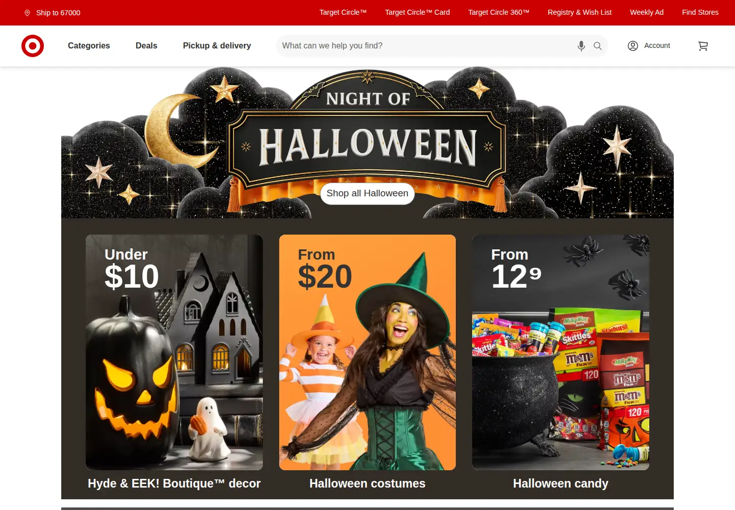 Screenshot of target.com