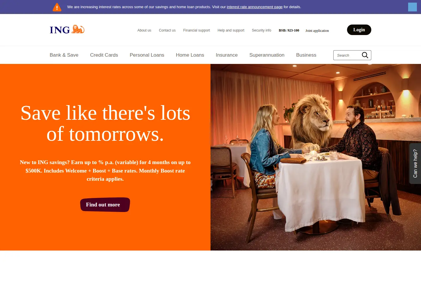 Screenshot of ing.com.au