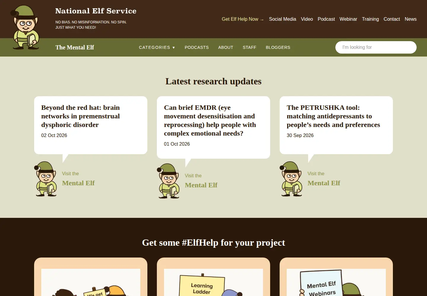 Screenshot of nationalelfservice.net