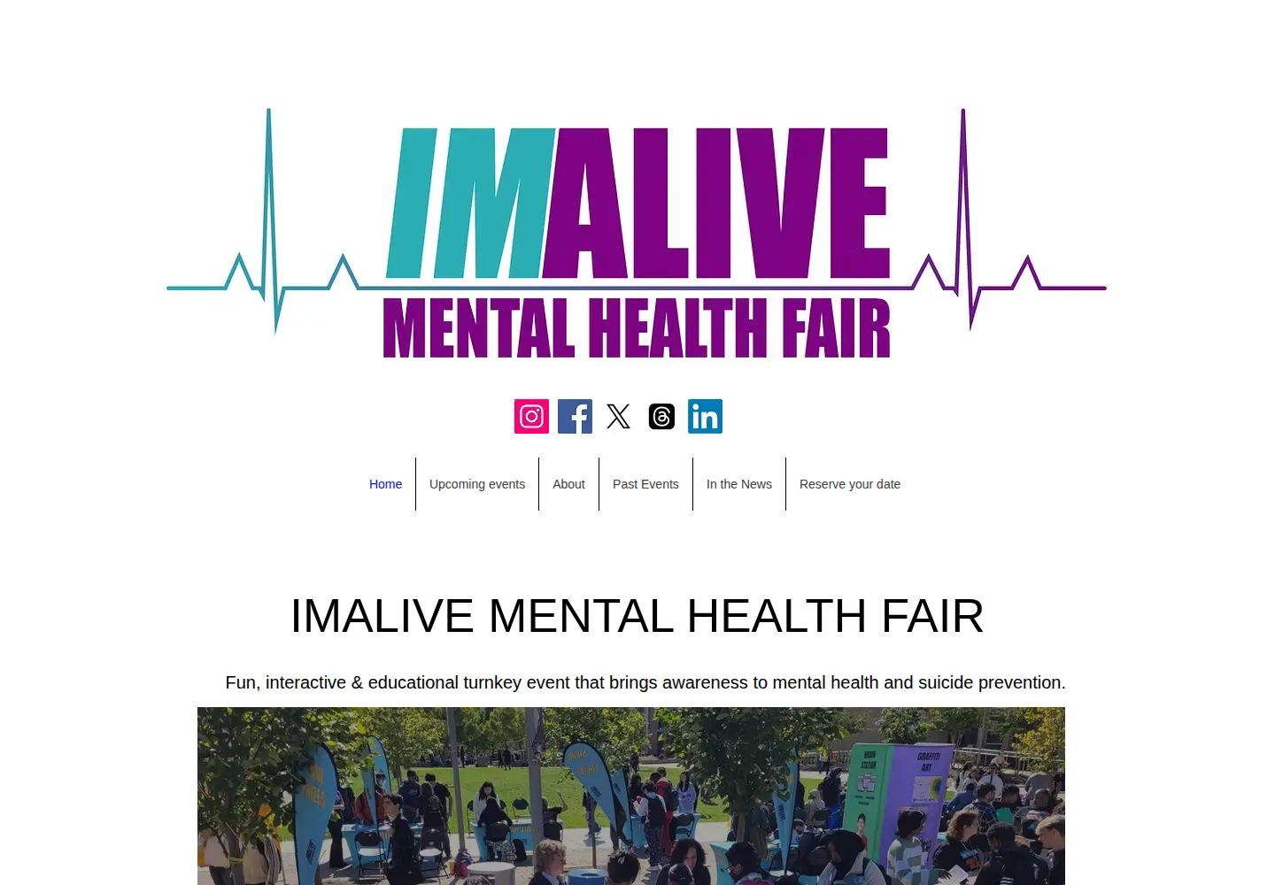 Screenshot of imalive.org
