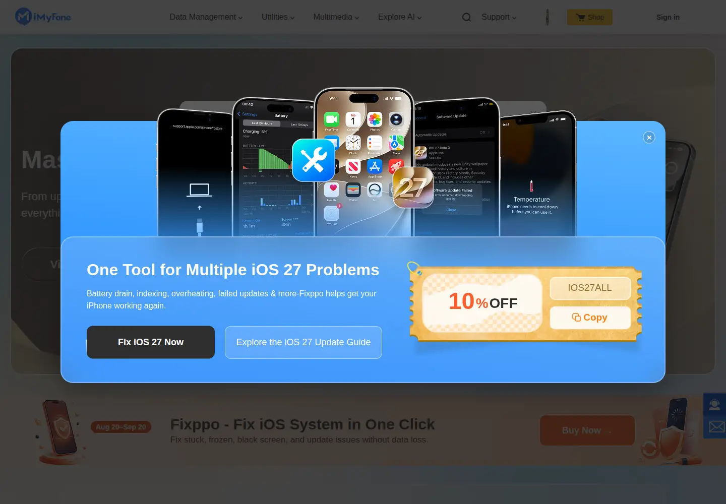 Screenshot of imyfone.com