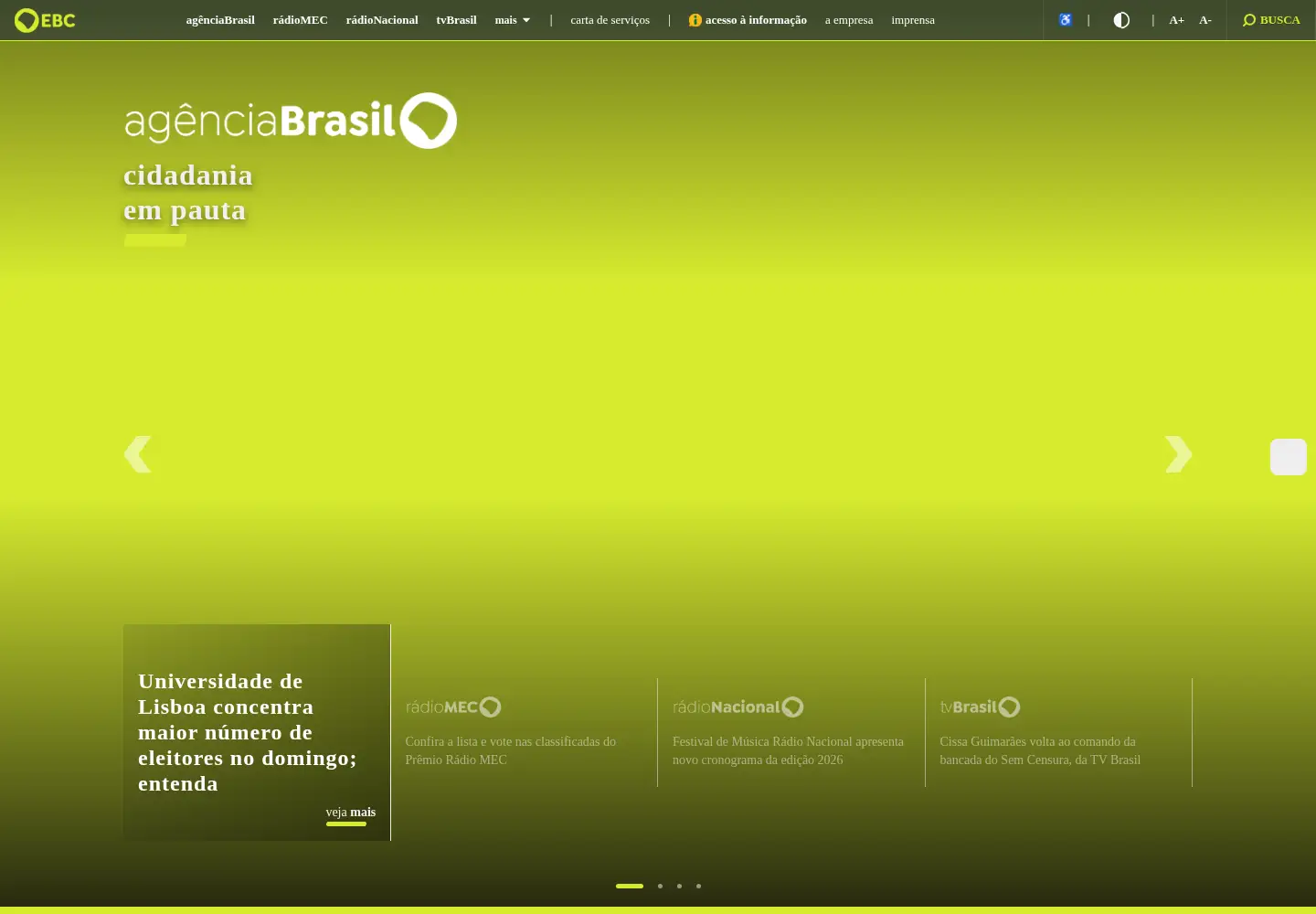 Screenshot of ebc.com.br