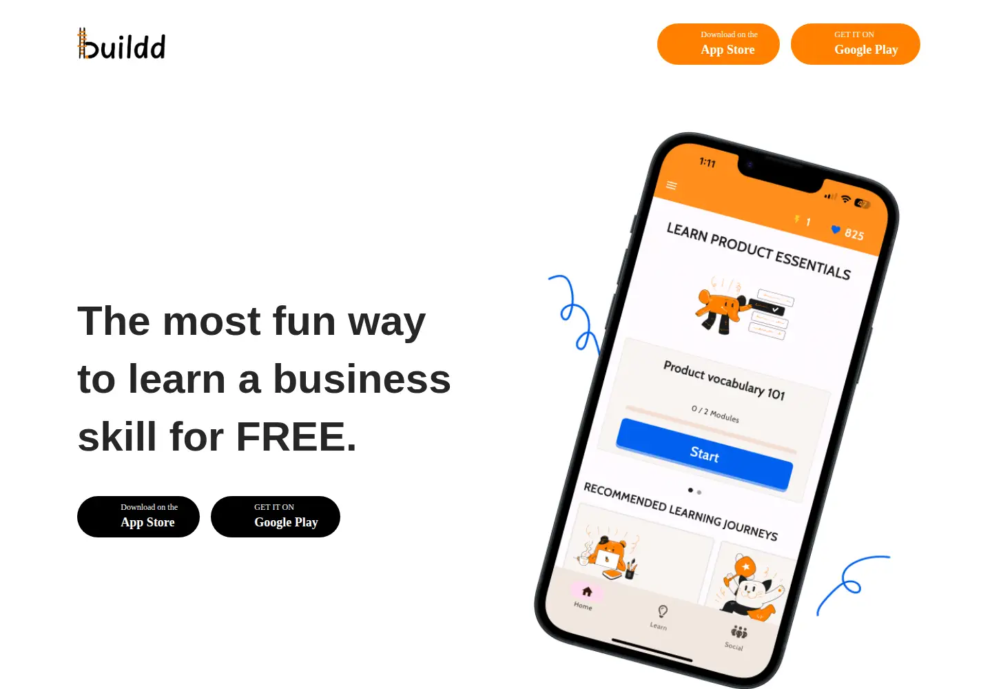 Screenshot of buildd.co