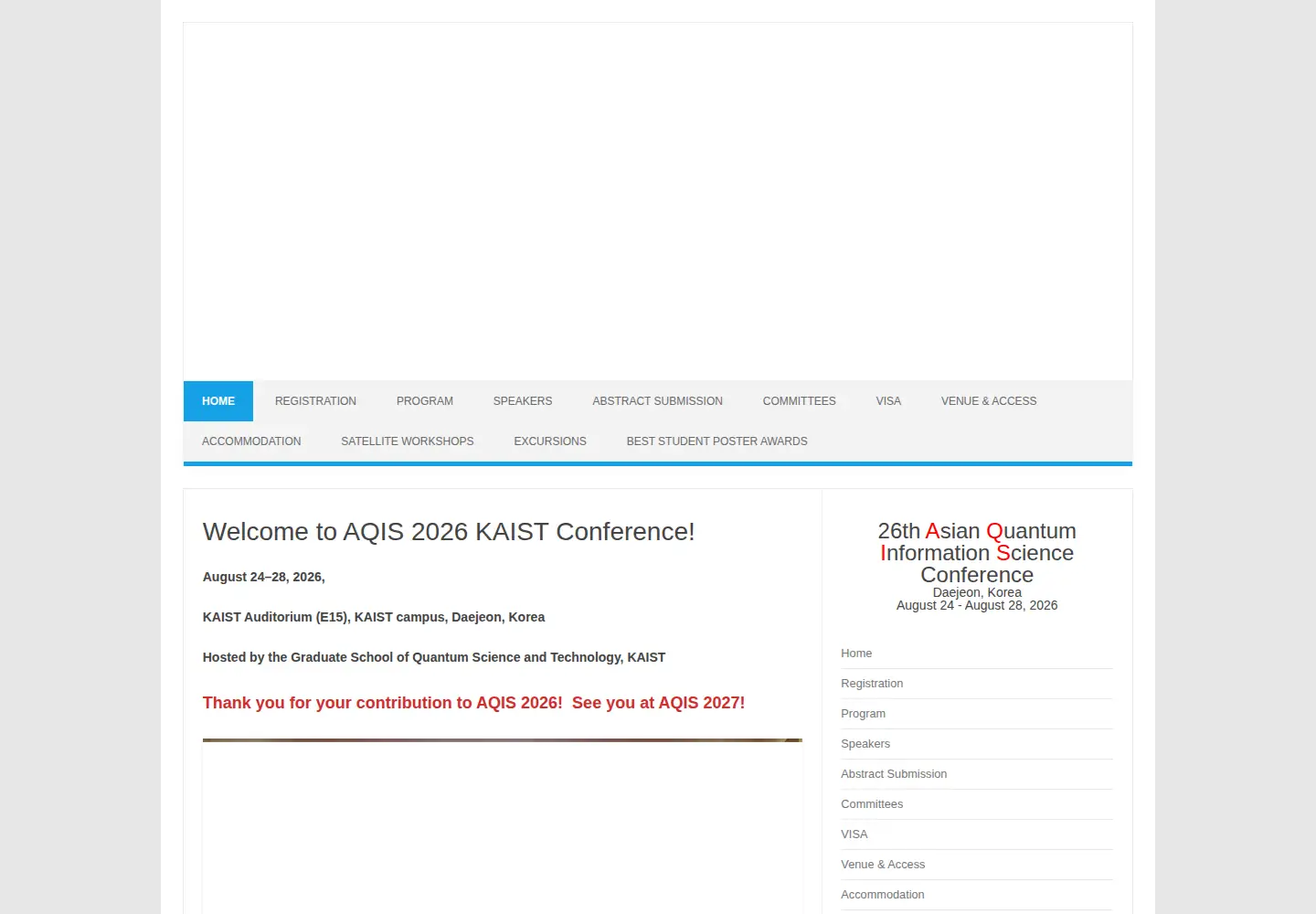 Screenshot of aqis-conf.org