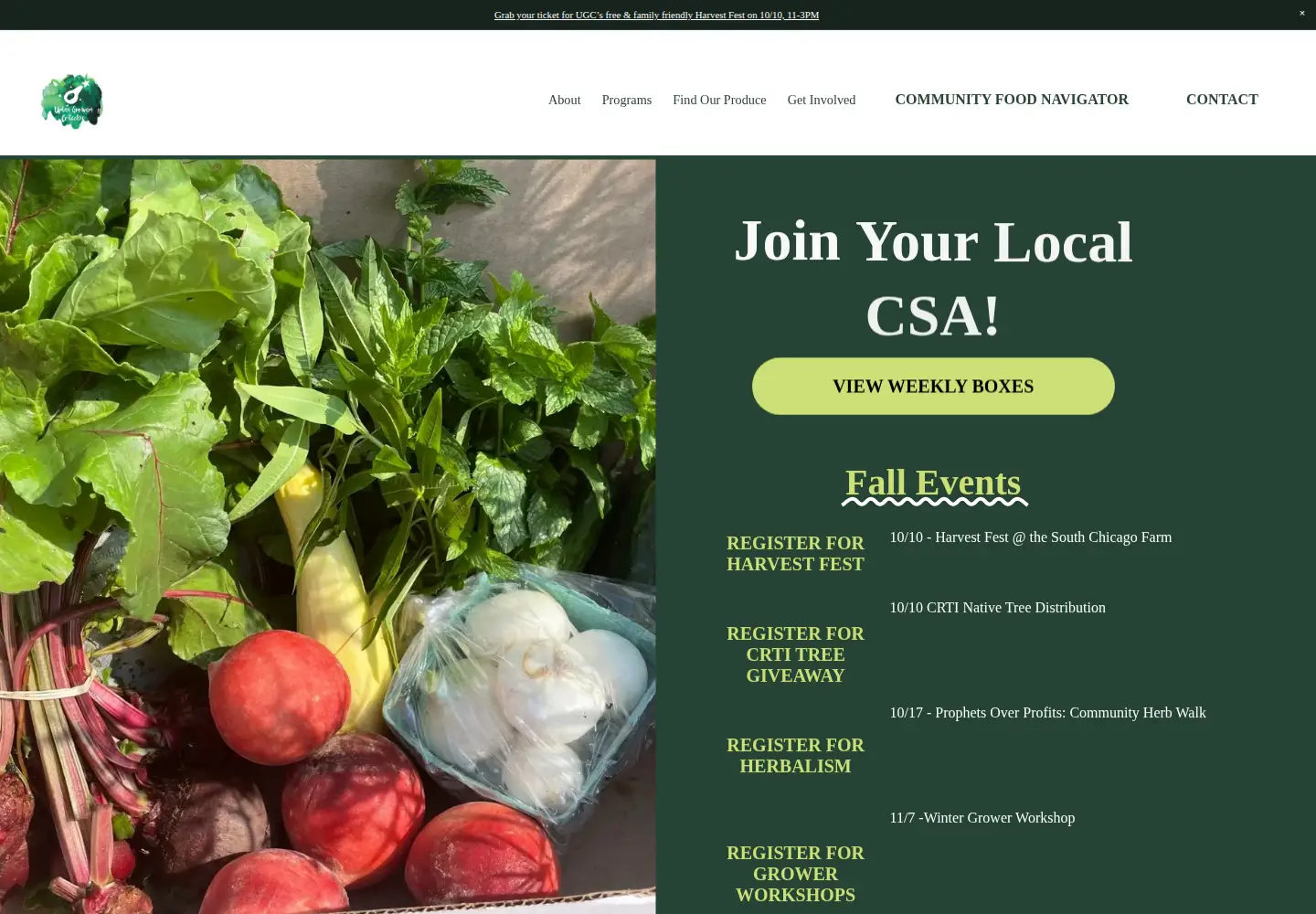 Screenshot of urbangrowerscollective.org