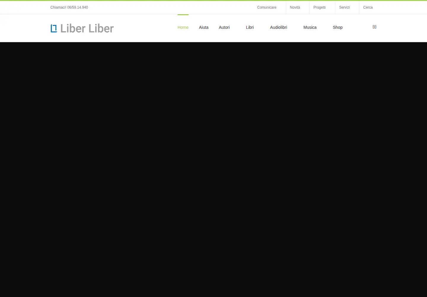 Screenshot of liberliber.it