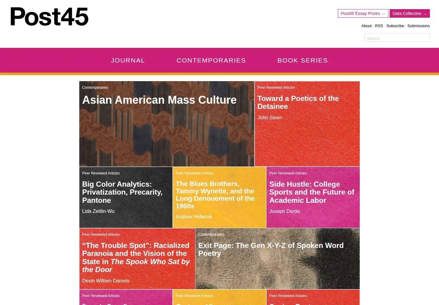 Screenshot of post45.org