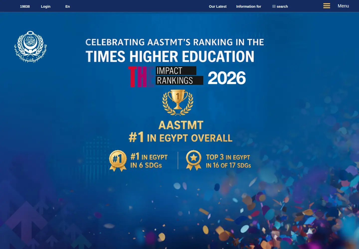 Screenshot of aast.edu