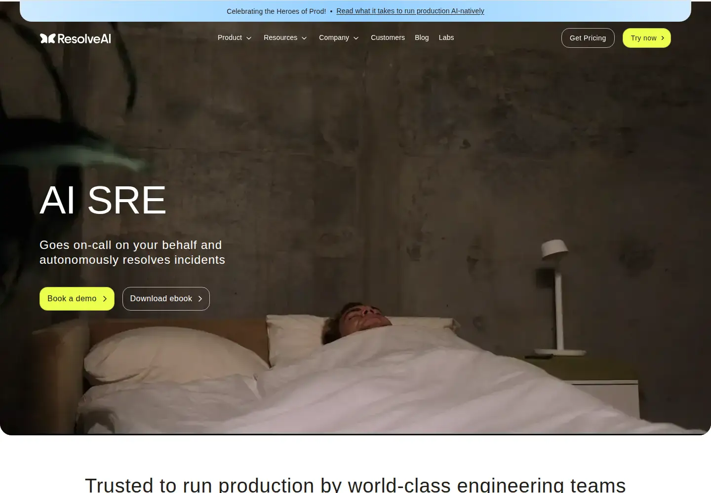 Screenshot of resolve.ai