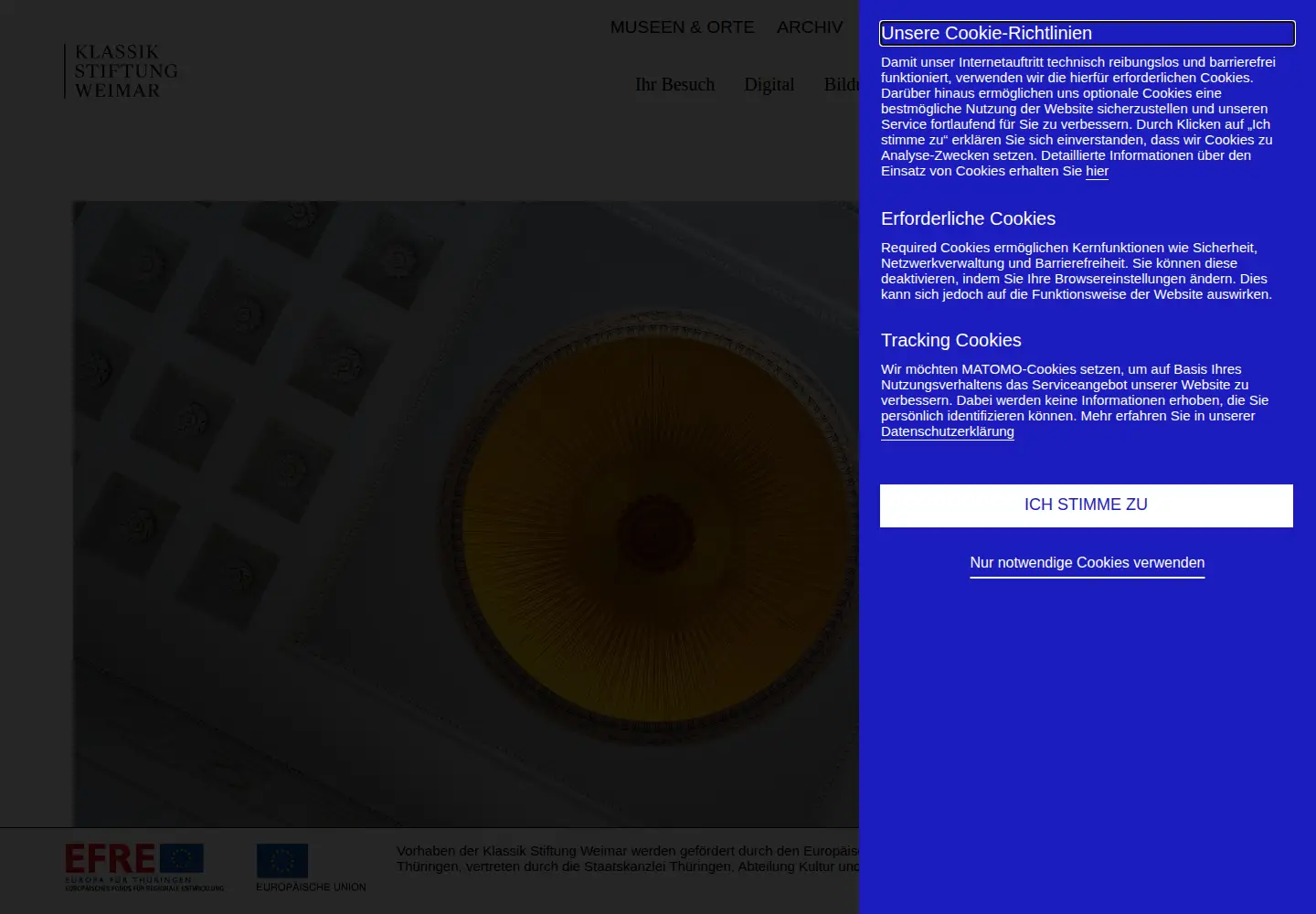 Screenshot of klassik-stiftung.de