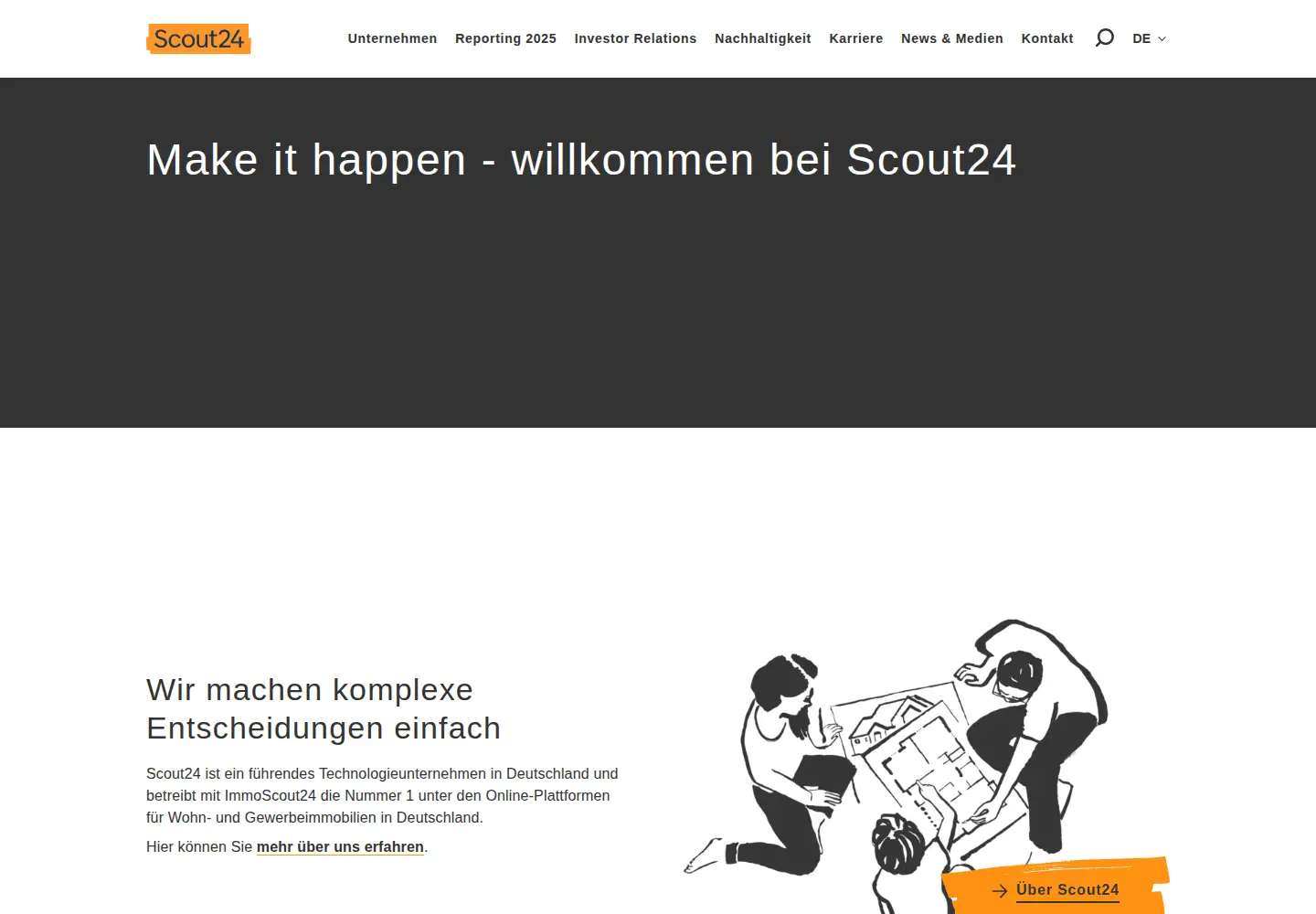 Screenshot of scout24.com