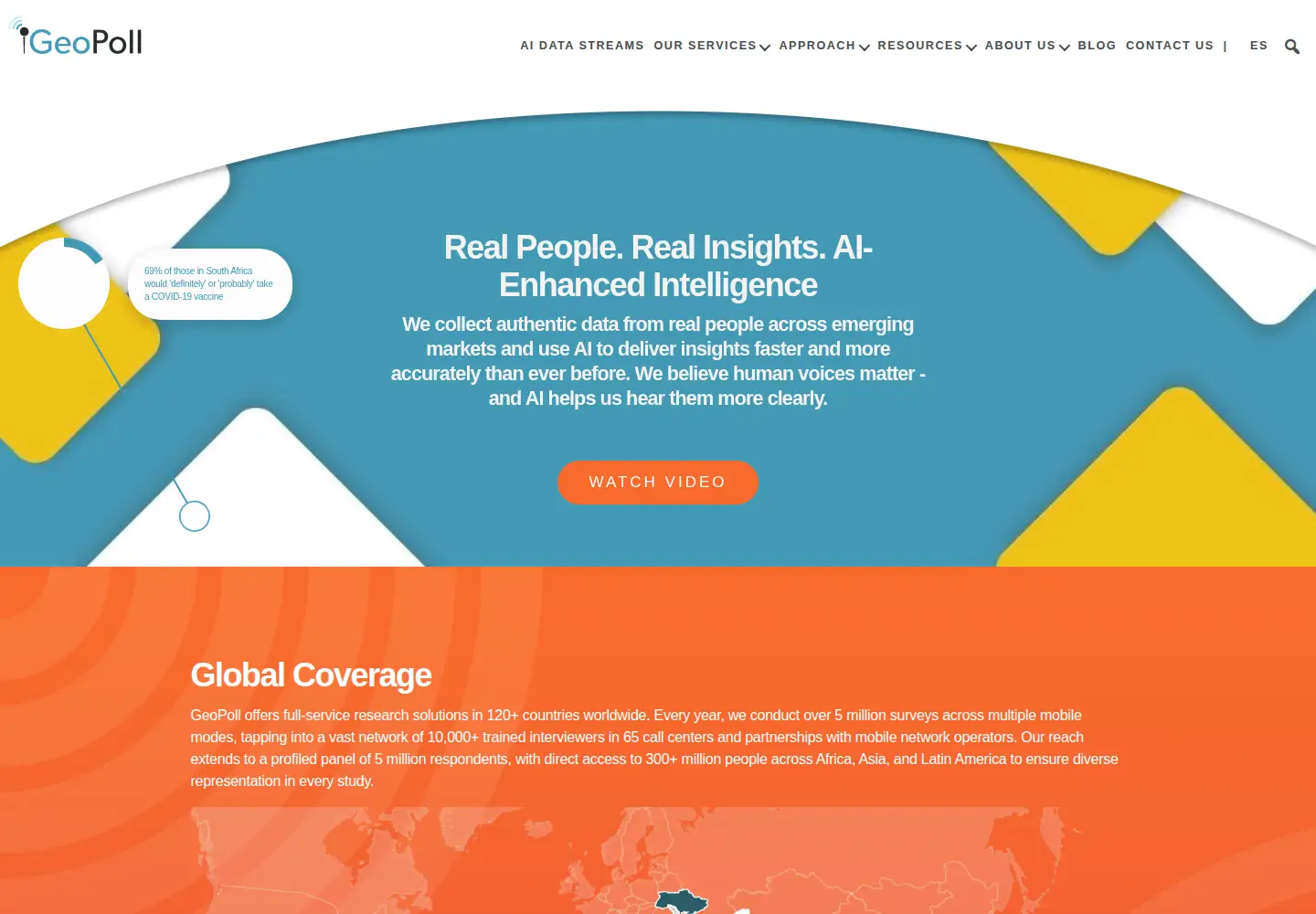 Screenshot of geopoll.com
