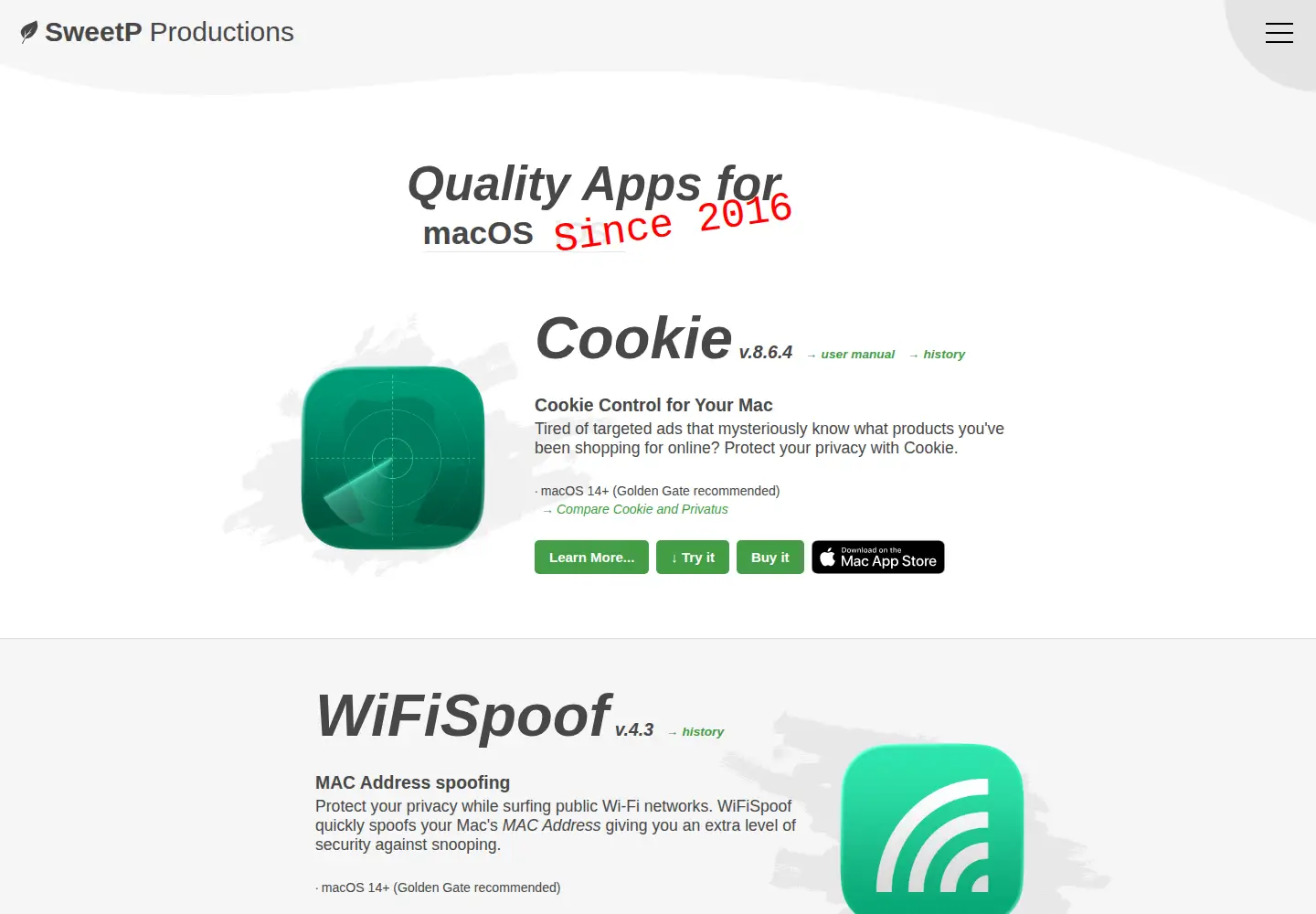 Screenshot of sweetpproductions.com