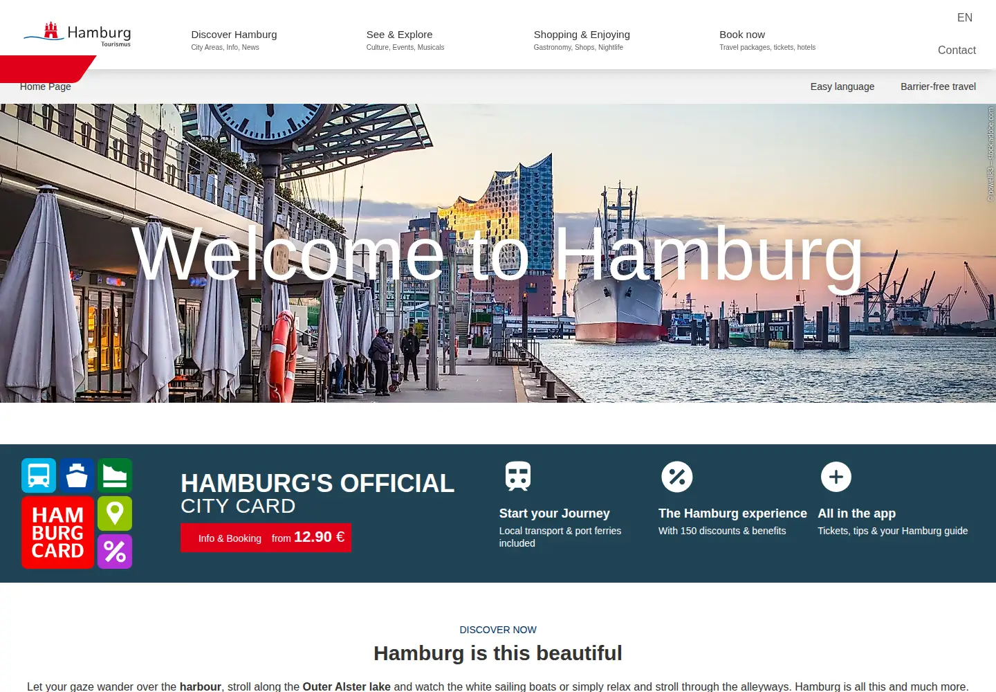 Screenshot of hamburg-travel.com