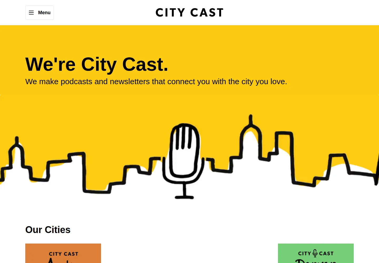 Screenshot of citycast.fm