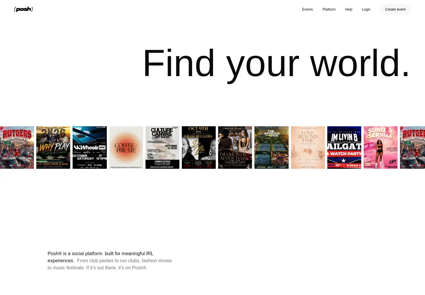 Screenshot of posh.vip