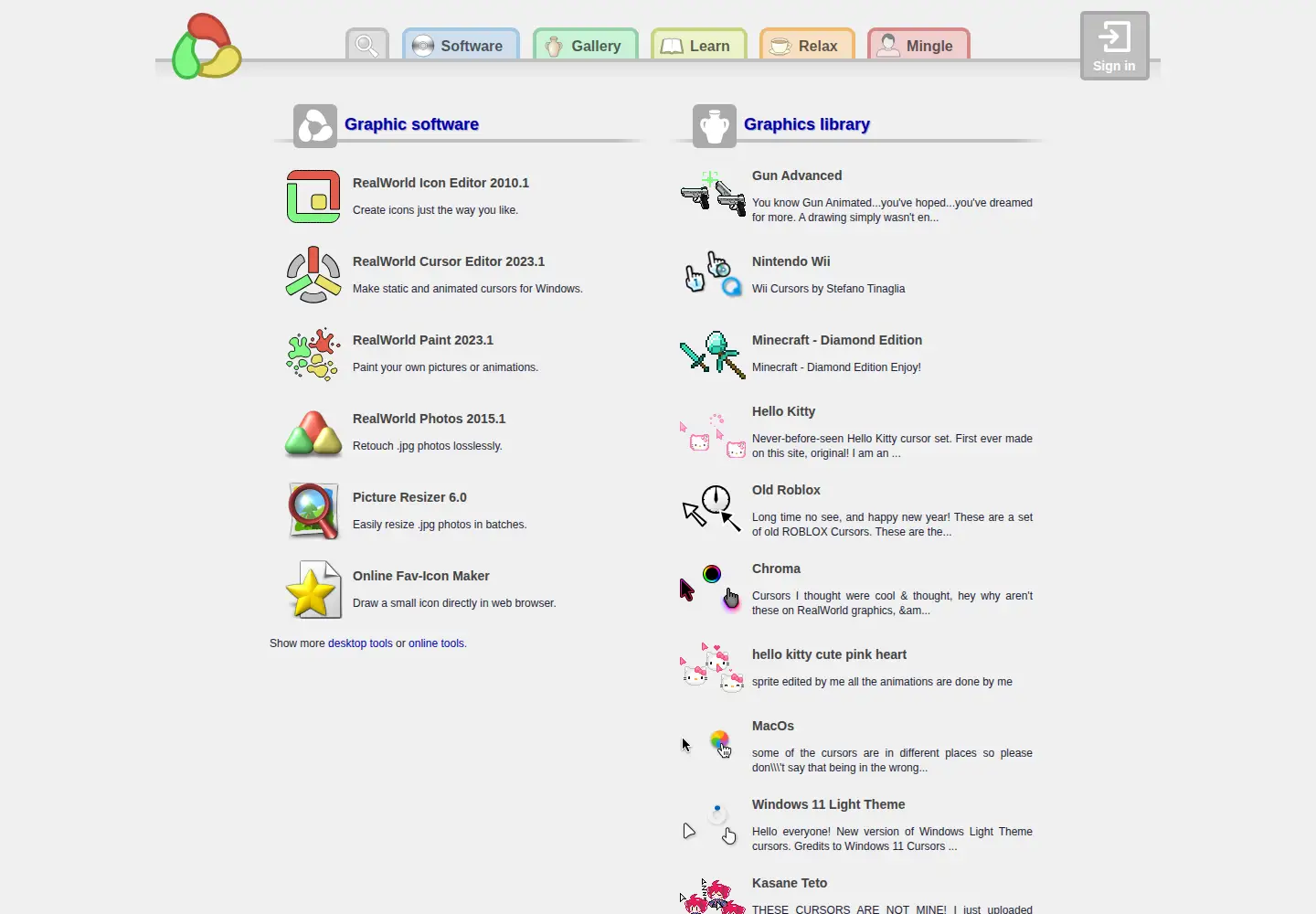 Captured homepage of rw-designer.com in the current scan