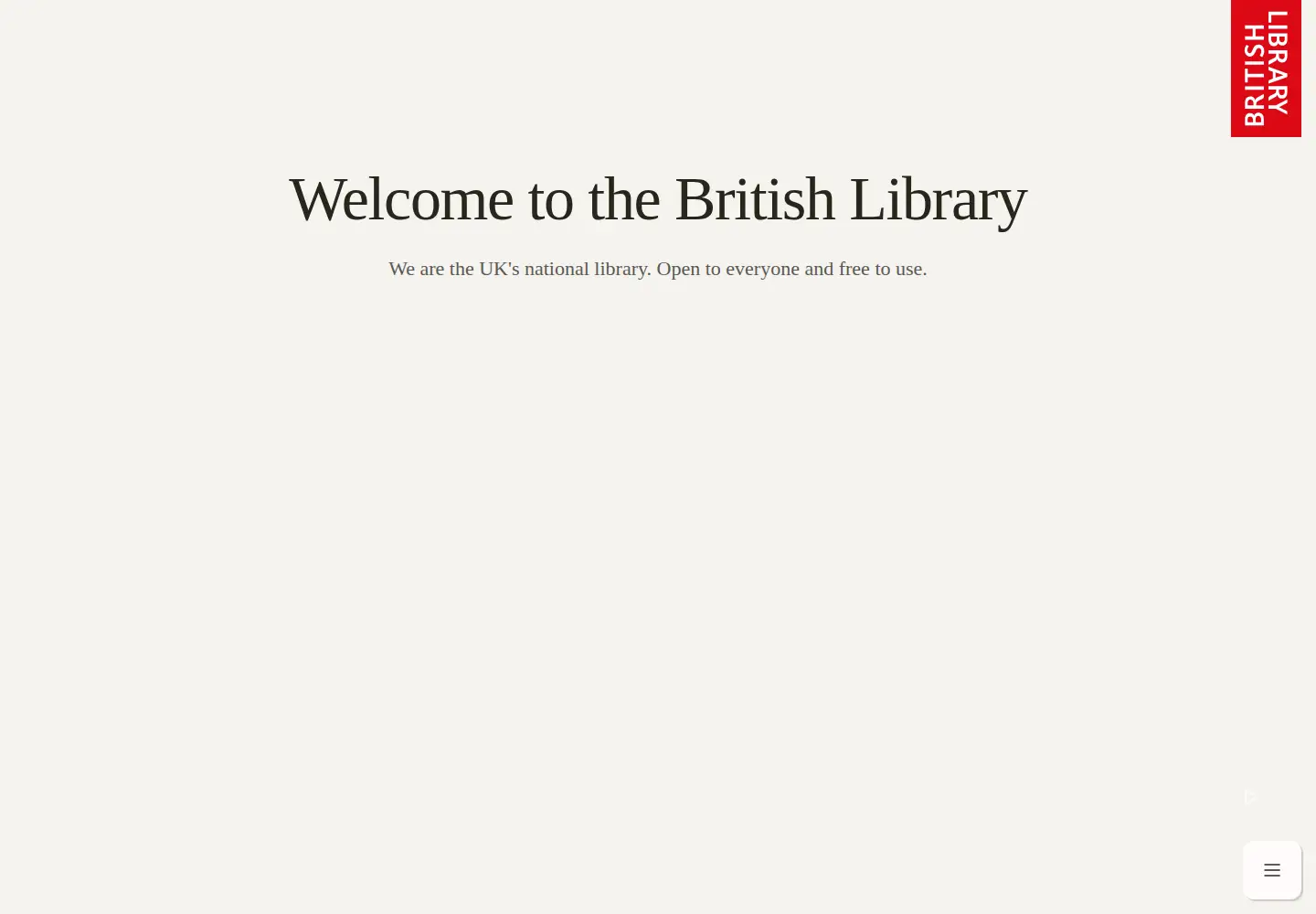 Screenshot of bl.uk