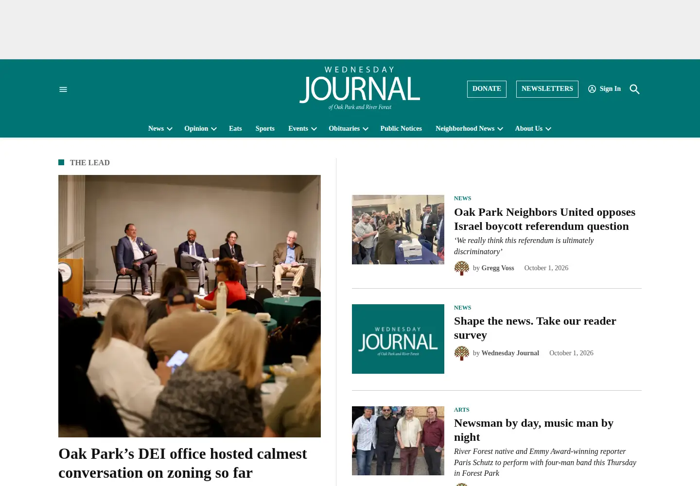 Screenshot of oakpark.com